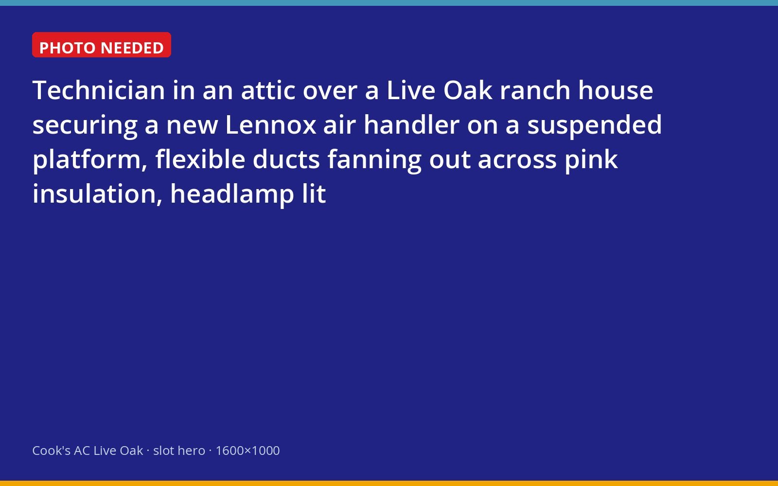 New air handler being installed in the attic of a Live Oak home