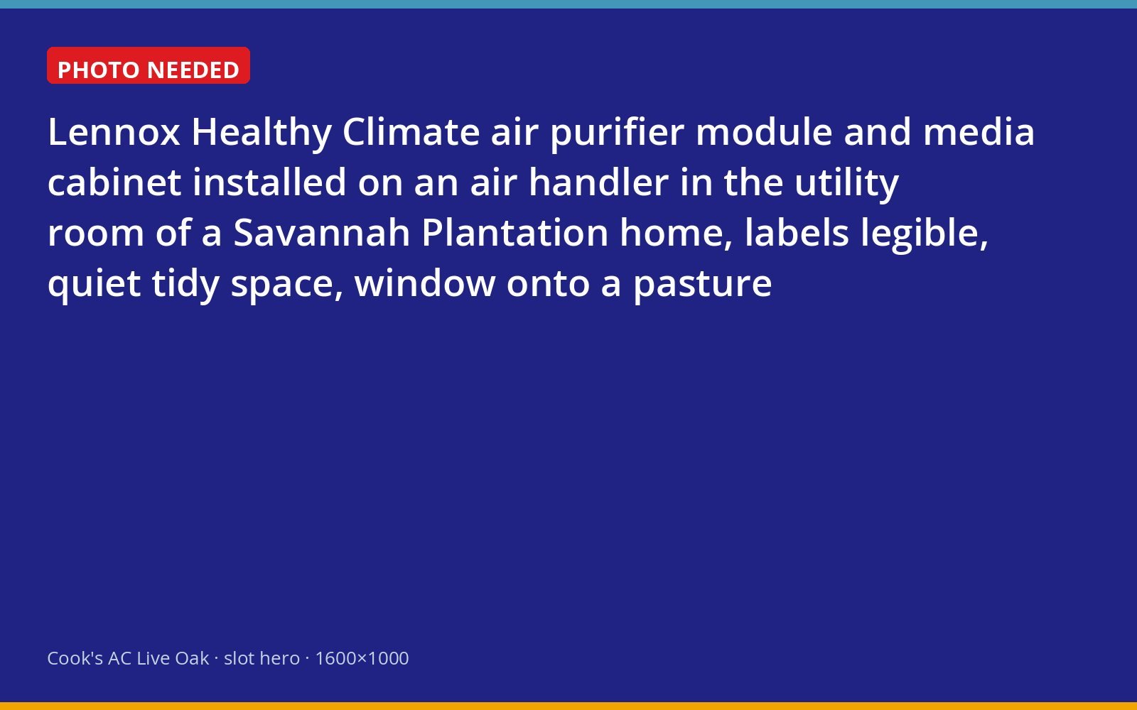 Lennox Healthy Climate purifier and filter cabinet on an air handler in a rural Live Oak home